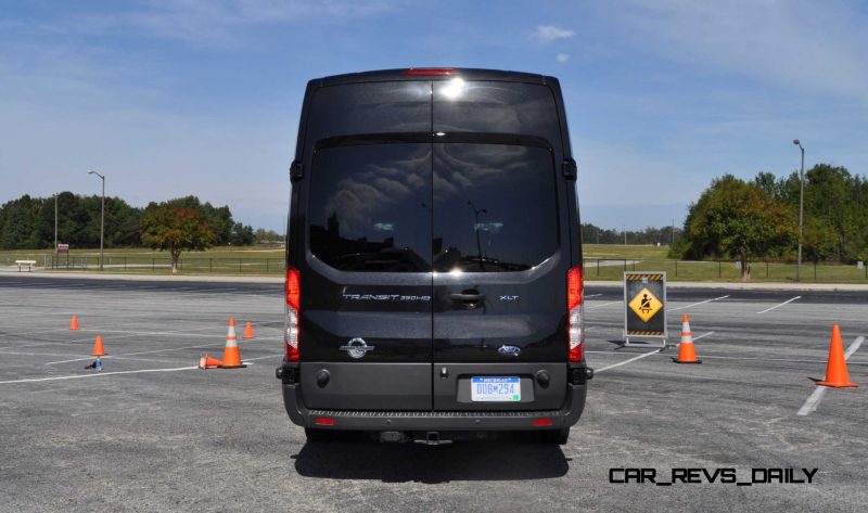 HD Track Drive Review - 2015 Ford Transit PowerStroke Diesel High-Roof, Long-Box Cargo Van 47