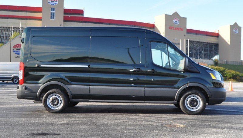 HD Track Drive Review - 2015 Ford Transit PowerStroke Diesel High-Roof, Long-Box Cargo Van 5