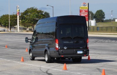 HD Track Drive Review - 2015 Ford Transit PowerStroke Diesel High-Roof, Long-Box Cargo Van 50