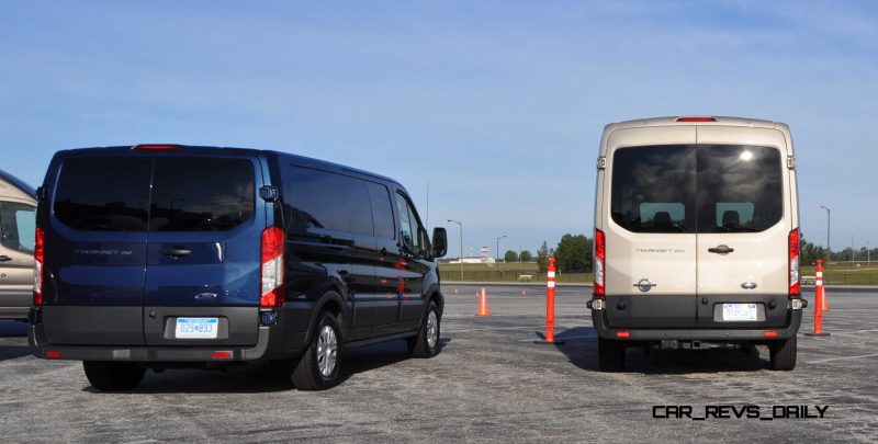 HD Track Drive Review - 2015 Ford Transit PowerStroke Diesel High-Roof, Long-Box Cargo Van 6