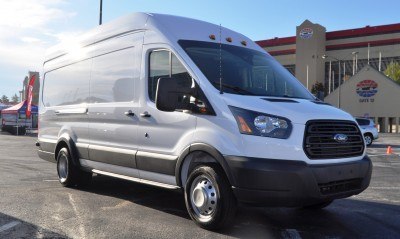 HD Track Drive Review - 2015 Ford Transit PowerStroke Diesel High-Roof, Long-Box Cargo Van 8