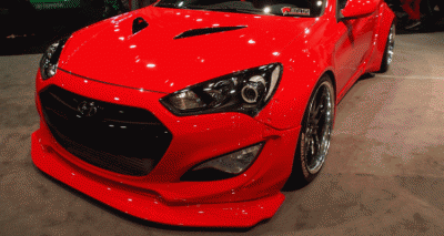 Hyundai Genesis Coupe by BloodType Racing gif