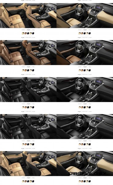 2015 Lexus NX200t Interior Colors 10-tile