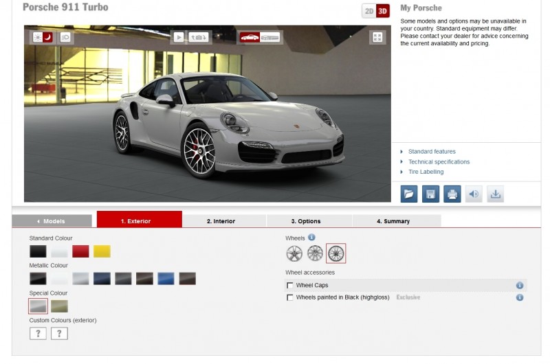 2015 Porsche 911 Turbo S - Configurator Options 4