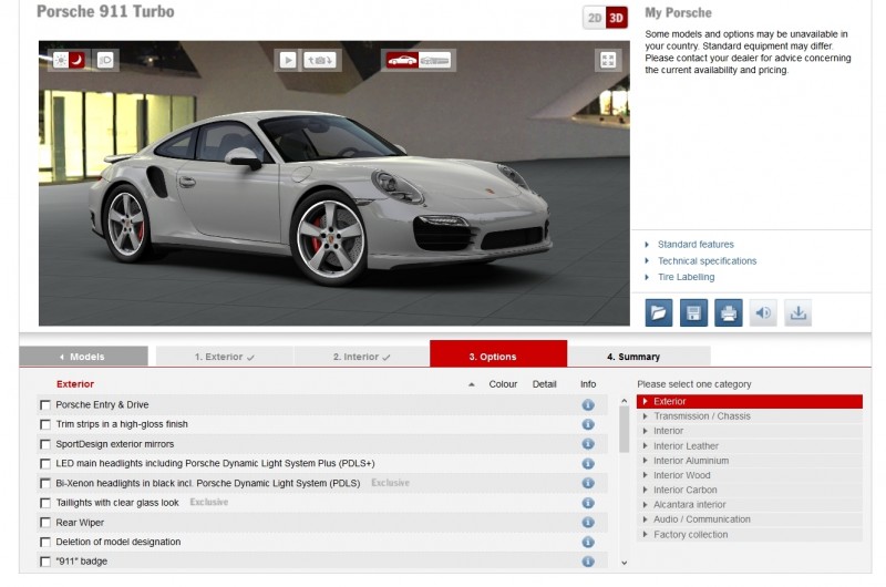 2015 Porsche 911 Turbo S - Configurator Options 6