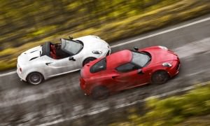 2015 Alfa Romeo 4C Spider (top) and Alfa Romeo 4C Coupe (bottom)