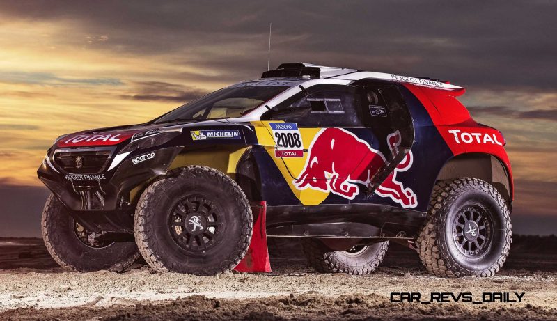 The Peugeot 2008 DKR in Camargue, France on November 13th, 2014