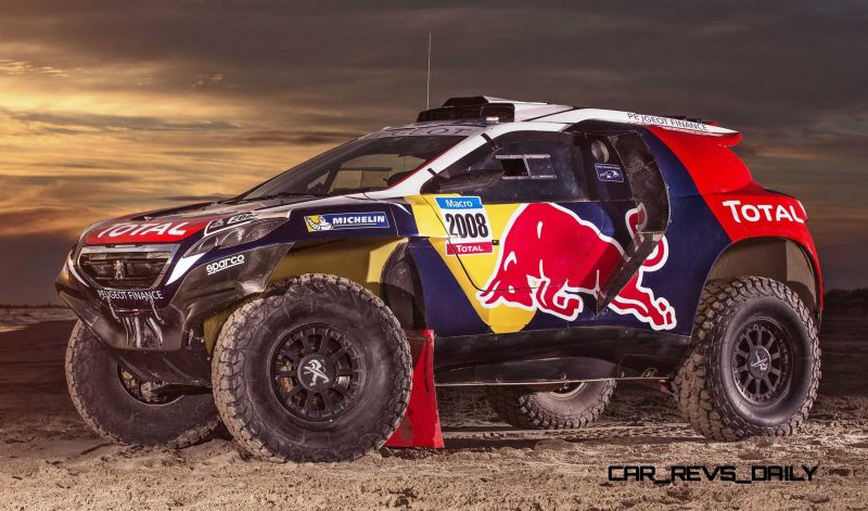 The Peugeot 2008 DKR in Camargue, France on November 13th, 2014