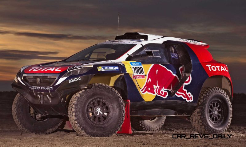 The Peugeot 2008 DKR in Camargue, France on November 13th, 2014