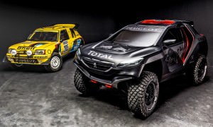 The 205 T16 and Peugeot 2008 DKR revealed in Nanterre, France on