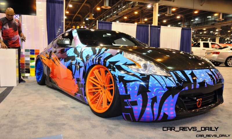 Hand-Airbrushed Nissan 370Z LowRider 1