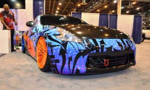 Hand-Airbrushed Nissan 370Z LowRider 2