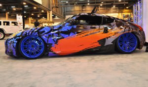 Hand-Airbrushed Nissan 370Z LowRider 8