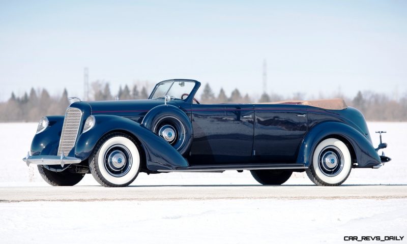 1937 Lincoln Model K Convertible Sedan by LeBaron 29