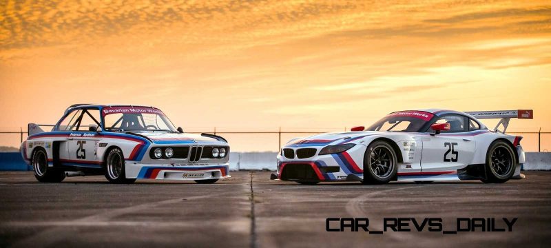 2015 BMW Z4 GTLM CSL Homage Livery Meets 1975 BMW 3