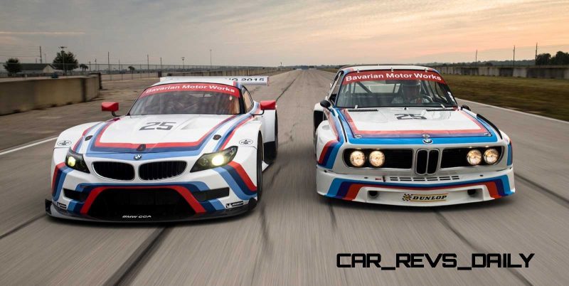 2015 BMW Z4 GTLM CSL Homage Livery Meets 1975 BMW 3