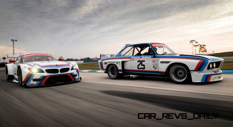 2015 BMW Z4 GTLM CSL Homage Livery Meets 1975 BMW 3