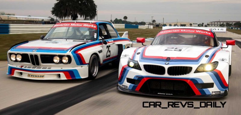 2015 BMW Z4 GTLM CSL Homage Livery Meets 1975 BMW 3