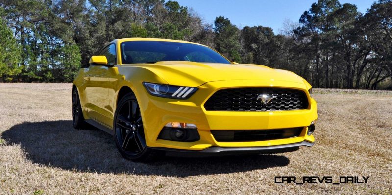 2015 Ford Mustang EcoBoost in Triple Yellow 11