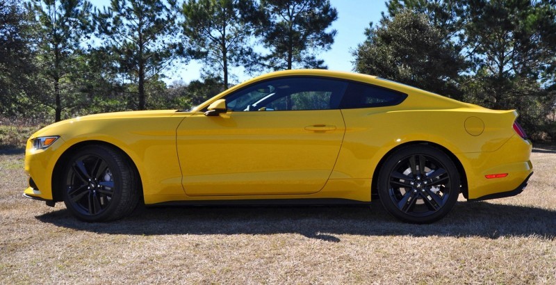 2015 Ford Mustang EcoBoost in Triple Yellow 115