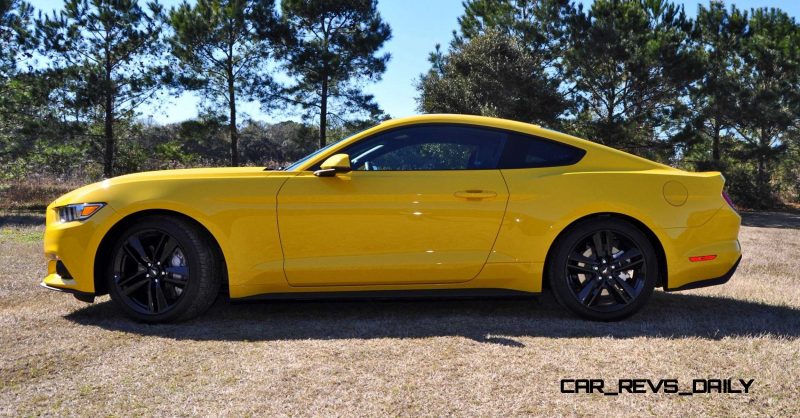 2015 Ford Mustang EcoBoost in Triple Yellow 116