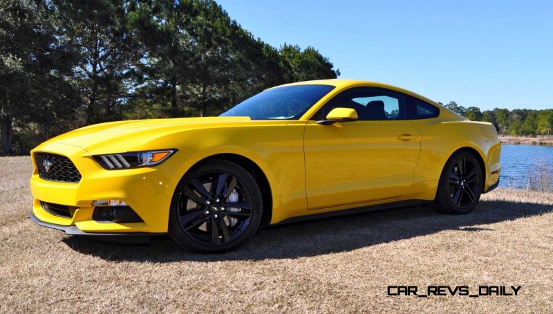 2015 Ford Mustang EcoBoost in Triple Yellow 119