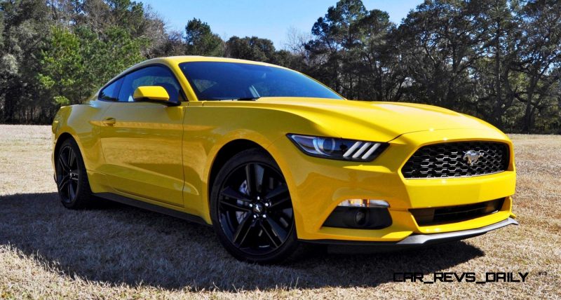 2015 Ford Mustang EcoBoost in Triple Yellow 12