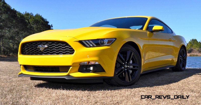 2015 Ford Mustang EcoBoost in Triple Yellow 121