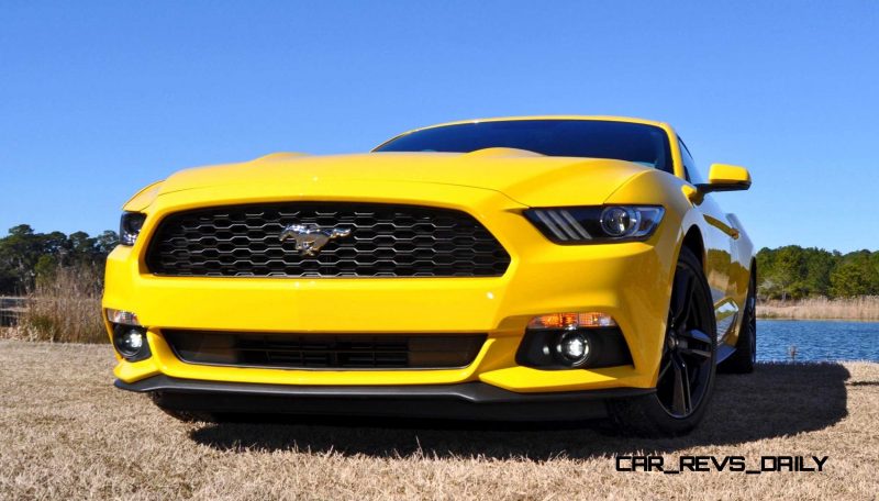 2015 Ford Mustang EcoBoost in Triple Yellow 123