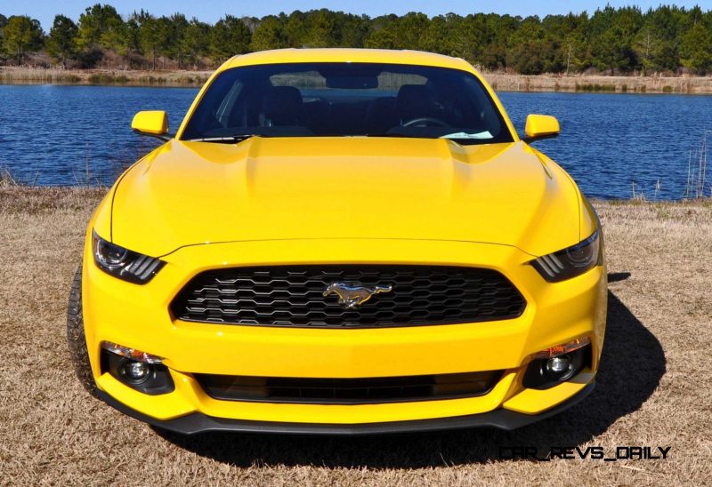 2015 Ford Mustang EcoBoost in Triple Yellow 128