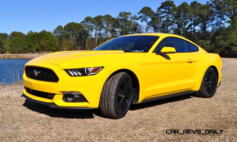 2015 Ford Mustang EcoBoost in Triple Yellow 13