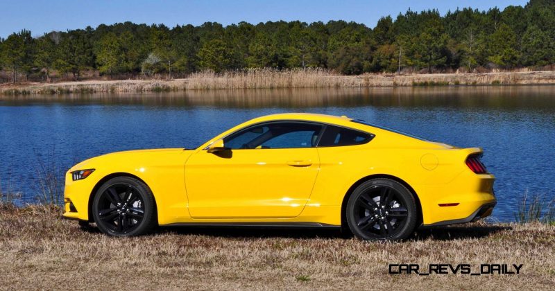 2015 Ford Mustang EcoBoost in Triple Yellow 133