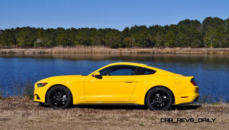 2015 Ford Mustang EcoBoost in Triple Yellow 134