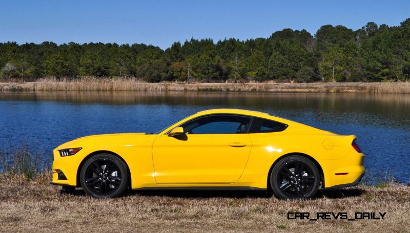 2015 Ford Mustang EcoBoost in Triple Yellow 135