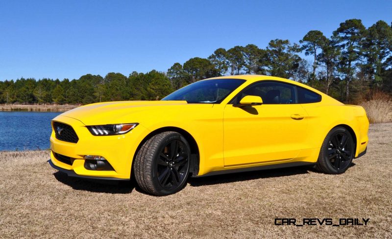 2015 Ford Mustang EcoBoost in Triple Yellow 14