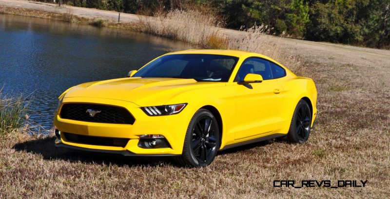 2015 Ford Mustang EcoBoost in Triple Yellow 140