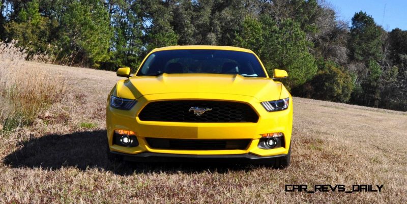 2015 Ford Mustang EcoBoost in Triple Yellow 142