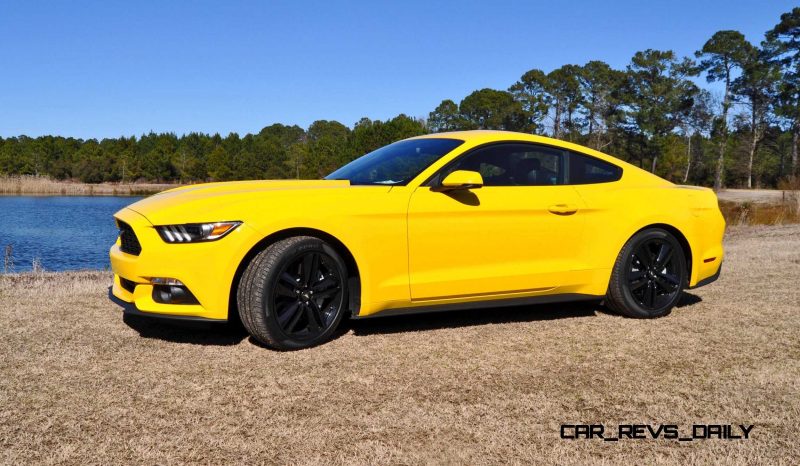 2015 Ford Mustang EcoBoost in Triple Yellow 15