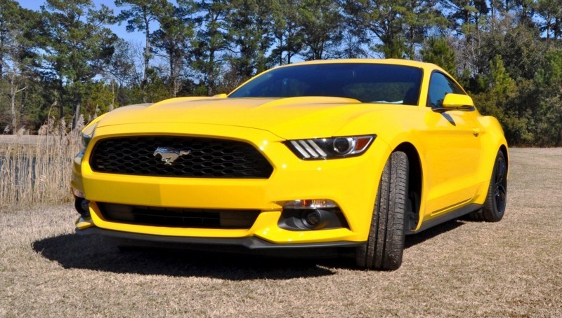 2015 Ford Mustang EcoBoost in Triple Yellow 2