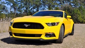 2015 Ford Mustang EcoBoost in Triple Yellow 3