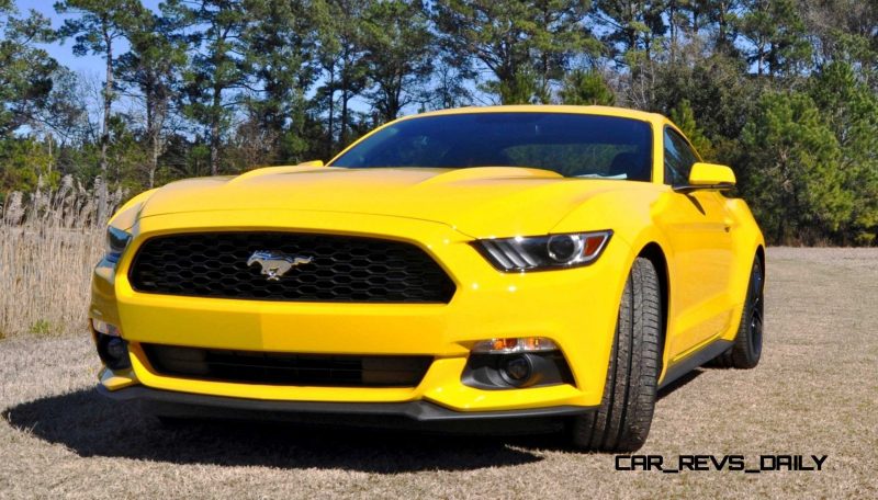 2015 Ford Mustang EcoBoost in Triple Yellow 3