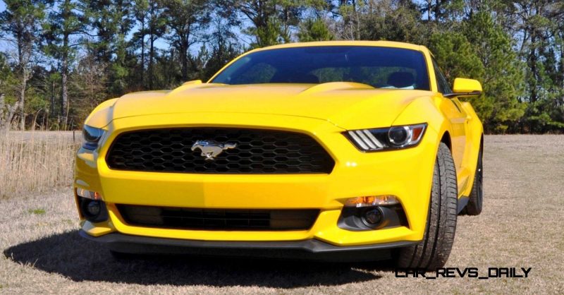 2015 Ford Mustang EcoBoost in Triple Yellow 4