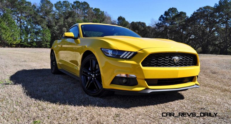 2015 Ford Mustang EcoBoost in Triple Yellow 42