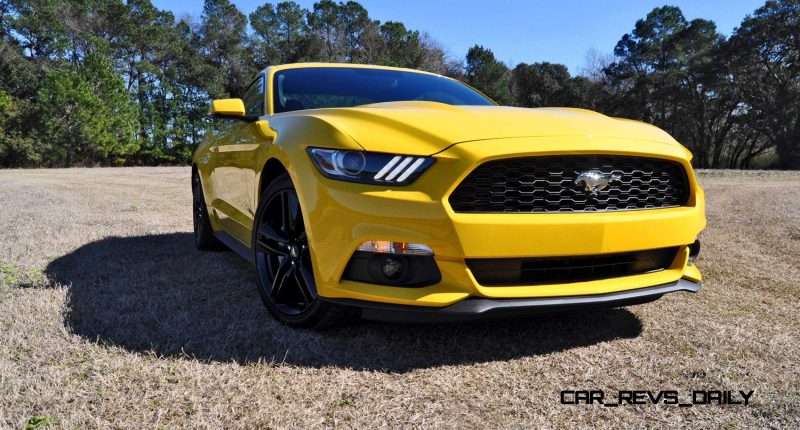 2015 Ford Mustang EcoBoost in Triple Yellow 43