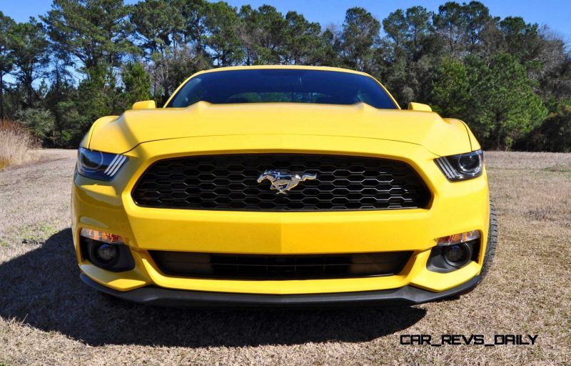 2015 Ford Mustang EcoBoost in Triple Yellow 47