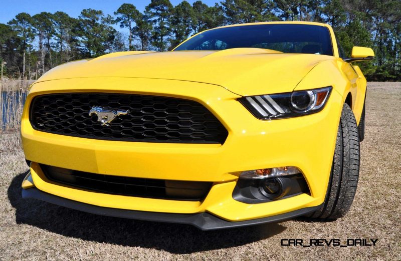 2015 Ford Mustang EcoBoost in Triple Yellow 49