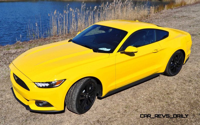 2015 Ford Mustang EcoBoost in Triple Yellow 50