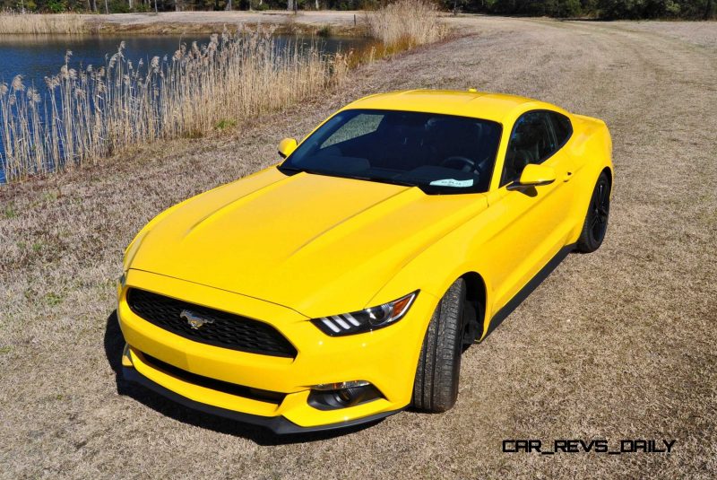 2015 Ford Mustang EcoBoost in Triple Yellow 54