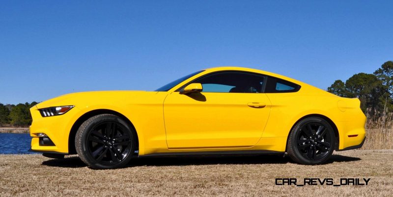 2015 Ford Mustang EcoBoost in Triple Yellow 74