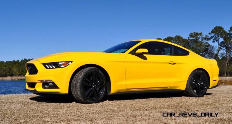 2015 Ford Mustang EcoBoost in Triple Yellow 76